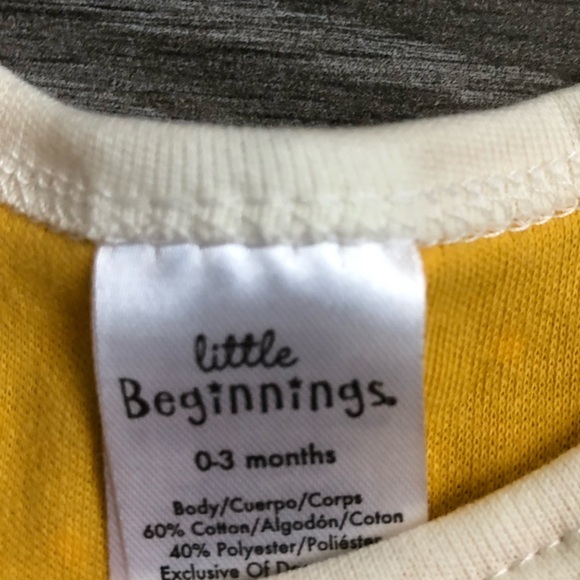 Little beginnings|Baby outfit,polka dot bodysuit with elephant & striped footsie - Picture 4 of 4